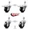 Service Caster 3.5 Inch Phenolic Swivel 12mm Threaded Stem Caster Total Lock Brake, 2PK SCC-TSTTL20S3514-PHS-M1215-2-S-2 - alternate 3
